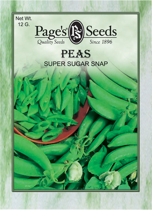 PEAS - SUPER SUGAR SNAP 12G NON GMO