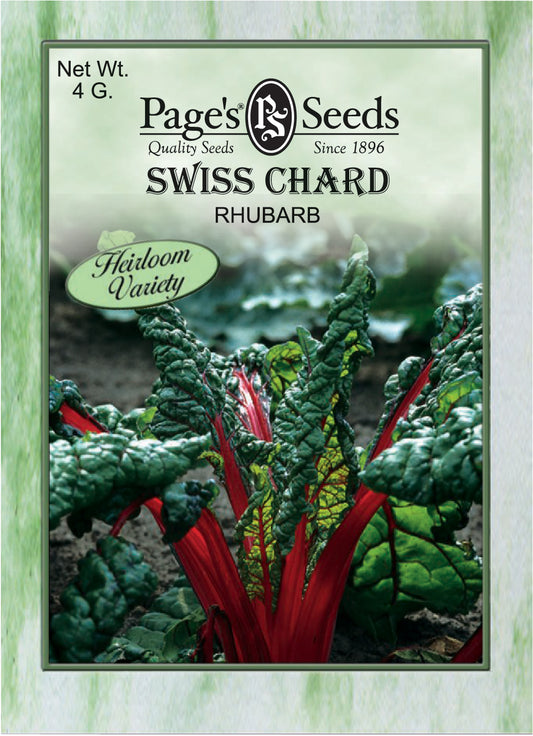 SWISS CHARD - RHUBARB 4G HEIRLOOM NON GMO