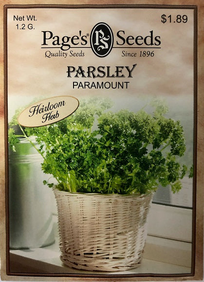 PARSLEY - PARAMOUNT 1.2G HEIRLOOM NON GMO