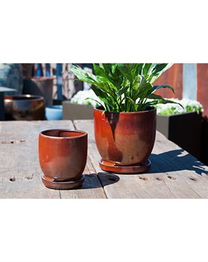 PHG VERANDAH MAUI INDOOR PLANTER - 7IN - OXIDE