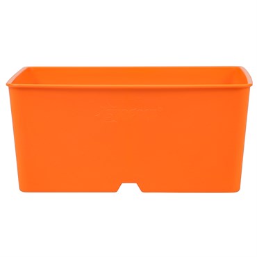 SP HEAVY DUTY SQUARE POT ORANGE 5" X 5"