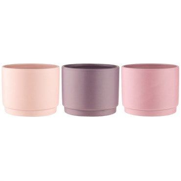 SHG STEPPED PLANTER - 7.2IN - CANYON ROSE