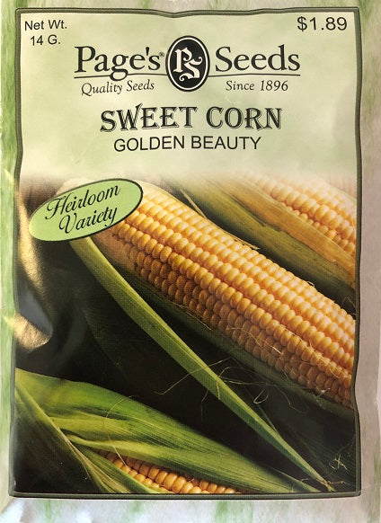 SWEET CORN - GOLDEN BEAUTY 14G HEIRLOOM NON GMO