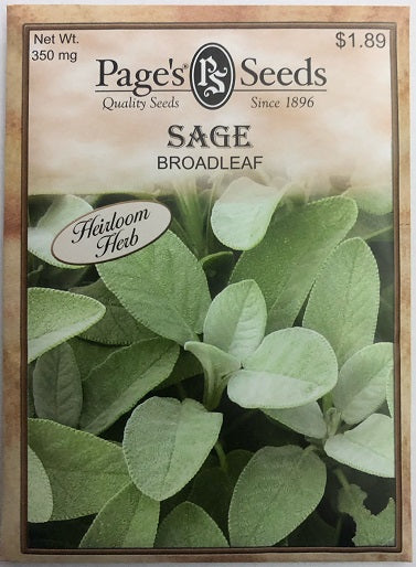 SAGE - BROADLEAF 350MG HEIRLOOM NON GMO