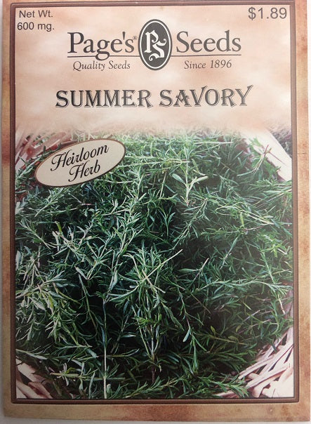 SUMMER SAVORY 600MG HEIRLOOM NON GMO