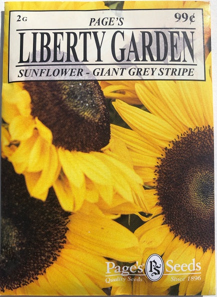 LIBERTY SUNFLOWER GIANT - GREY STRIPE 2G