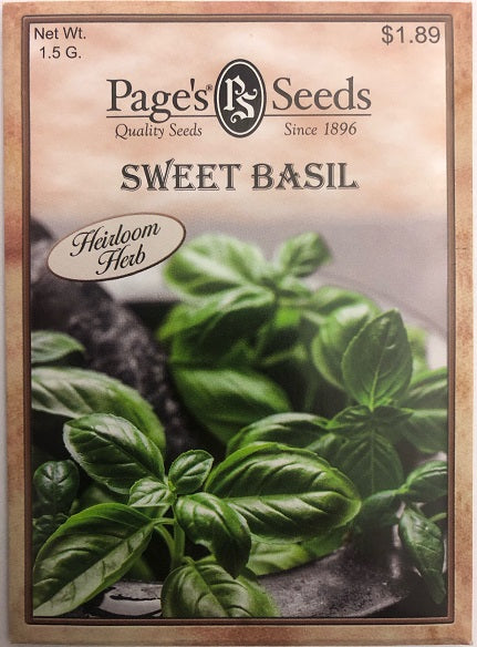 SWEET BASIL 1.5G HEIRLOOM NON GMO