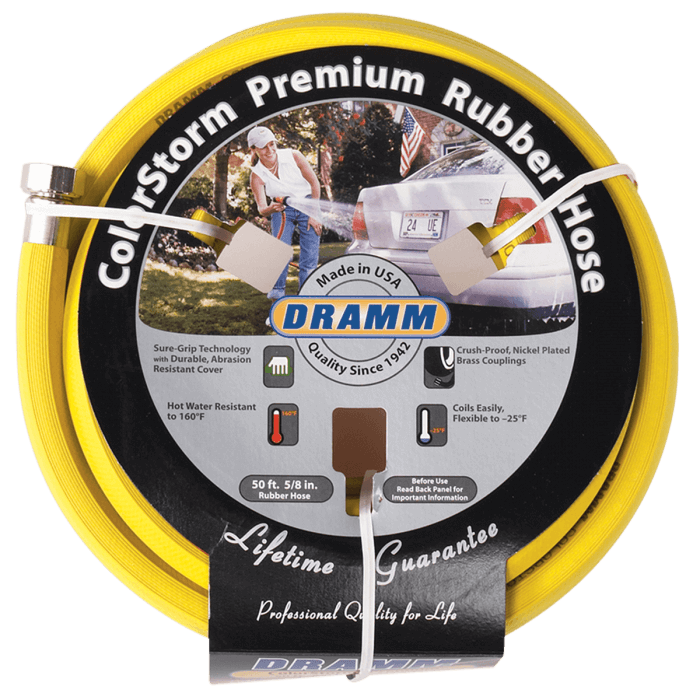 DRAMM COLOR HOSE 50 FT 5/8 IN YELLOW