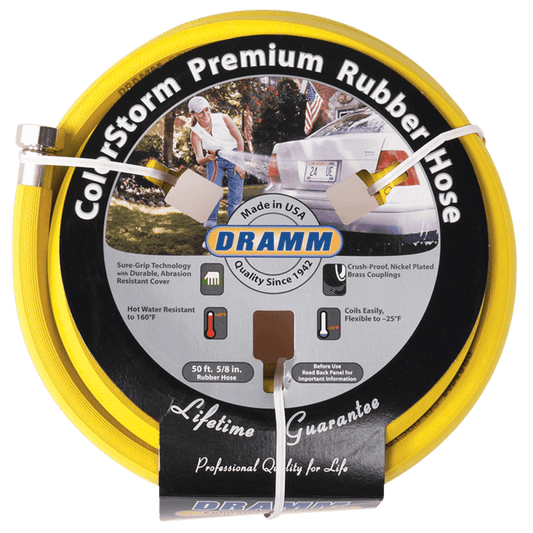 DRAMM COLOR HOSE 50 FT 5/8 IN YELLOW