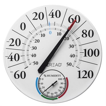 HEADWIND EZ READ THERMOMETER & HYGROMETER 12.5 IN