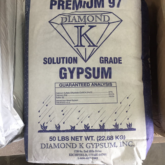 DIAMOND K SOLUBLE GYPSUM 50LB - ORGANIC