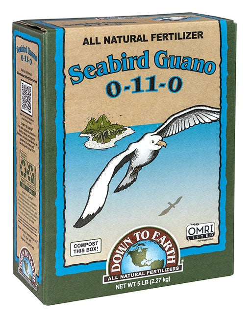 DOWN TO EARTH SEABIRD GUANO 5 LB