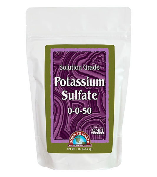 DOWN TO EARTH SOLUTION GRADE POTASSIUM SULFATE 1 LB