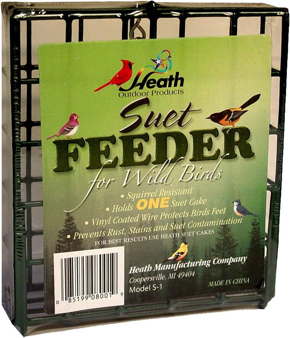 HEATH SUET FEEDER - SINGLE CAKE